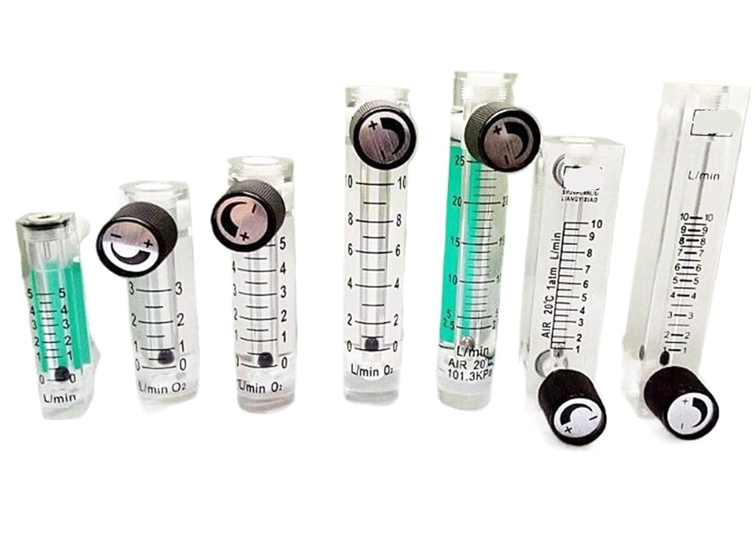 1Pcs Oxygen Conectrator 8mm I/D Pipe Gas Flowmeter Air Flow Meter Rotameter LZQ LZQ-1 LZQ-2 LZQ-3 LZQ-6(LZQ-5 2.5-25LPM)