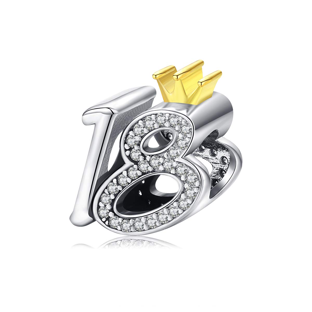 LLXYWJ Liebes-Fußabdruck-Charm, 925er Sterlingsilber, Herz-Anhänger, Familie, Jahrestag, Weihnachten, Geburtstag, für Armband (Roségold)