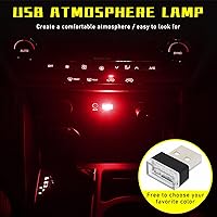 Vista 79 de Augeny 4 lámparas LED USB para el interior del automóvil, luz nocturna decorativa USB enchufable, kit de iluminación ambiental portátil, accesorios