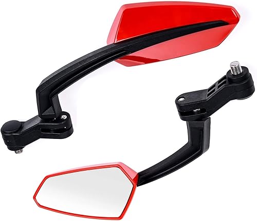 Miniatura 10 de Espejos de bicicleta para manillar, espejos retrovisores giratorios de 360, gran angular, seguros a prueba de golpes, espejos de bicicleta de