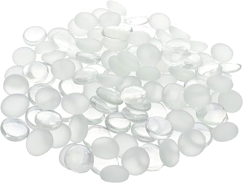 Homeford - Jarrón de vidrio esmerilado con gemas de mármol, 3/4 pulgadas, 15 onzas, 80 unidades