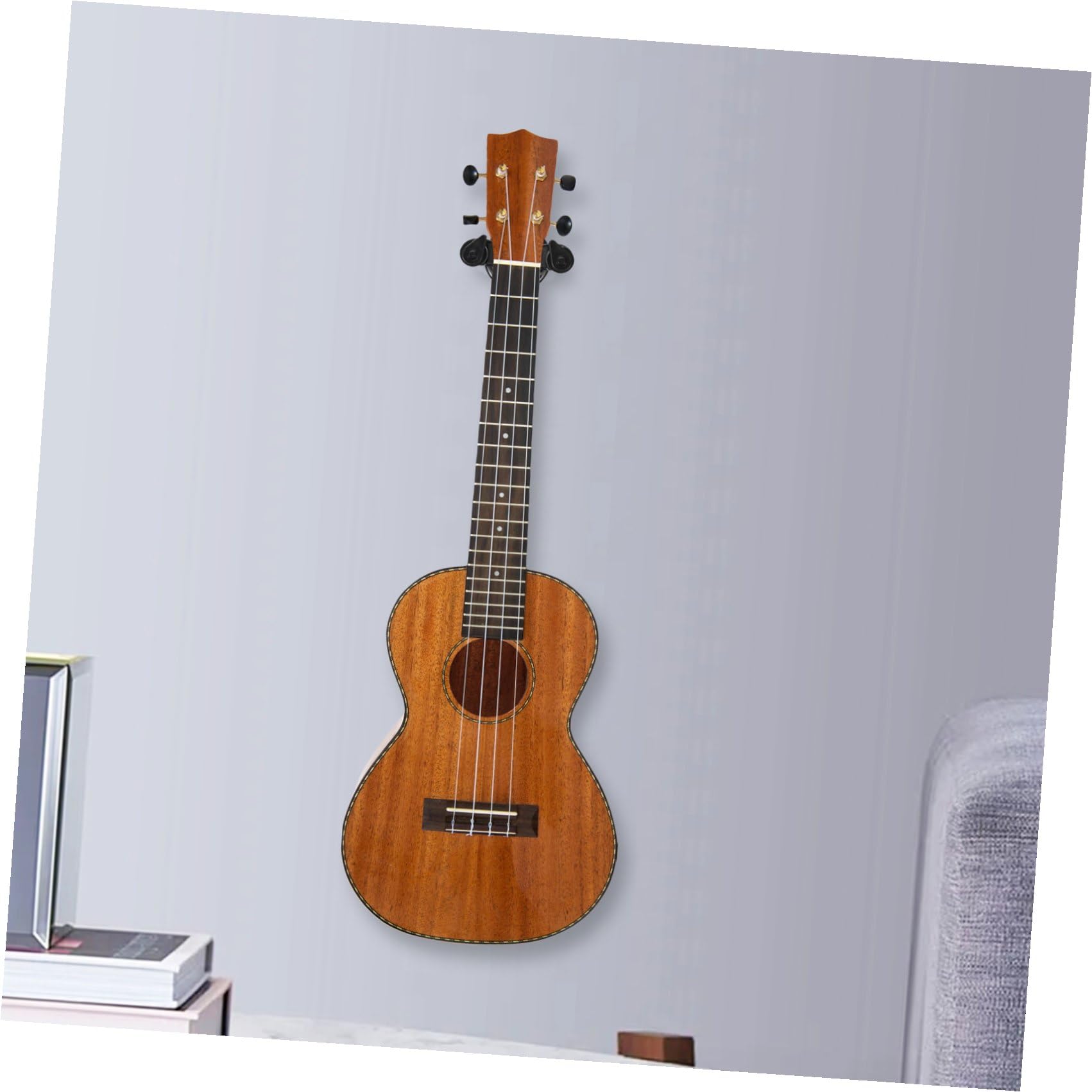 BESTonZON Ganci Per Chitarra Da Parete Set Di 6 Supporti Rimovibili Con Blocco Automatico e Base Ideali Per Chitarre Elettriche e Acustiche