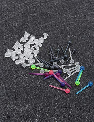 Jenxnjsjo Plastic Earrings Plastic Earrings For Sensitive Ears Silicone Earrings Plastic Post Earrings Medical Grade Plastic Earrings Plastic Stud Earrings Rubber Earrings Plastic Earring Posts #TOP4