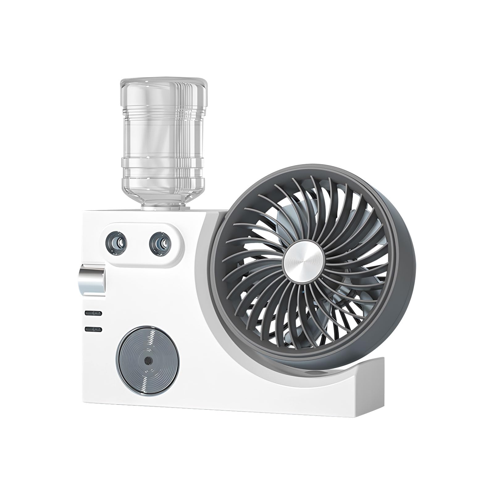 Elnwnnkc Space Saving Cooling Device with Stable or Pulsed Settings for Indoor Outdoor Application Travel Size Misting Fan