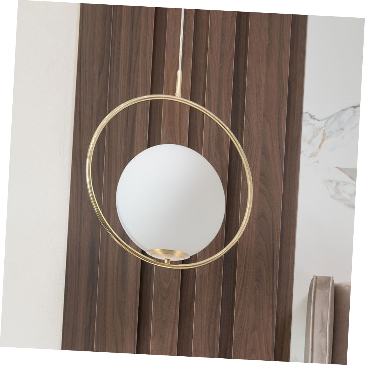 HOMSFOU Anello per Paralume in Ottone Oro Resistente, Ricambio per Lampade da Tavolo