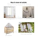 SpecialYou.in Green Butterfly Theme Birthday Party Decorations Combo Kit White Net sheer Curtain Backdrop Fairy Lights And 3D Gold Butterfly, Mint Green Balloon And White Balloons For Girls -78 Items gallery image