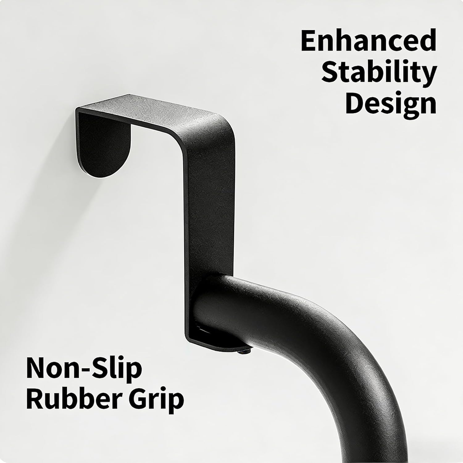 Over The Door Organizer - 4/6/8 Tier Removable Metal Storage Baskets for Pantry Bathroom Back of Door Adjustable Door Hanger Rack Black