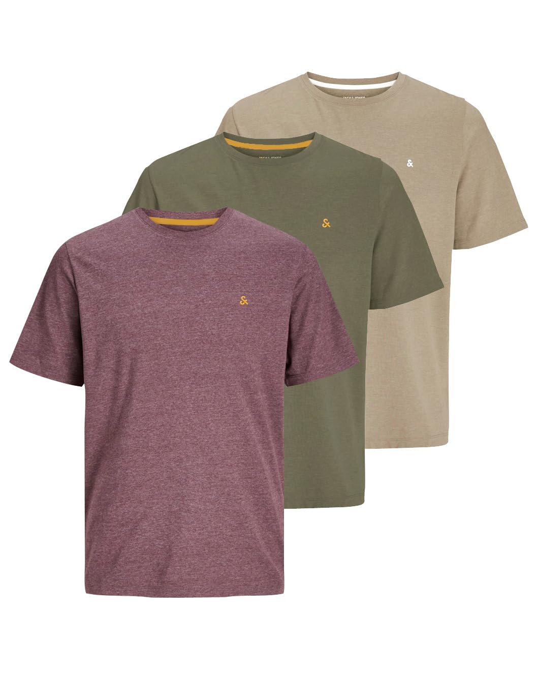 JACK & JONES Men's Jjepaulos Tee Ss Crew Neck Noos, 3XL