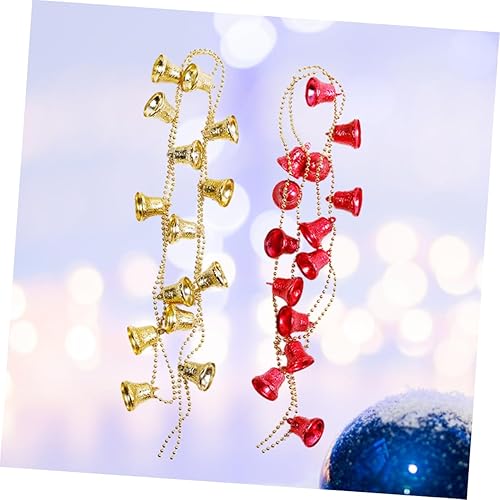 Miniatura 6 de NOLITOY 4 guirnaldas colgantes de Navidad para escaleras, mantel de Navidad, guirnalda colgante de árbol de Navidad, guirnalda decorativa de Navidad