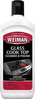 Weiman Glass & Ceramic Cooktop Cleaner & Polish | 10 oz (296ml) | Pack of 1 | Heavy Duty Cleaner | Shines & Protects | Removes Burnt-On Food & Grease | Glass, Ceramic & Smooth Top Ranges
