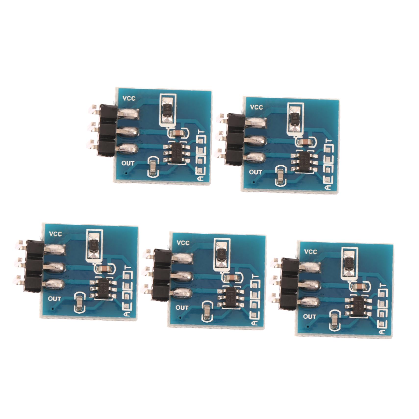 CIYODO 15 Pcs Module Toy Traffic Cone Single Modifies Sensor Board Single Channel Sensor Capacitive Switch Touch Sensor Board Button Touch Key Capacitive Touch Switch Blue