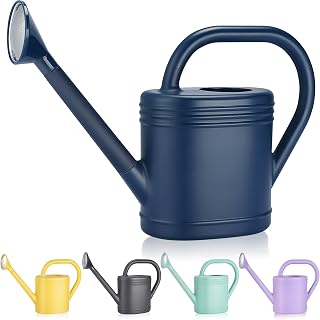 Gegemaoyi 1 Gallon Watering Can with Long Spout & Detachable Sprinkler Head for Indoor Outdoor Plants - Durable Modern Design
