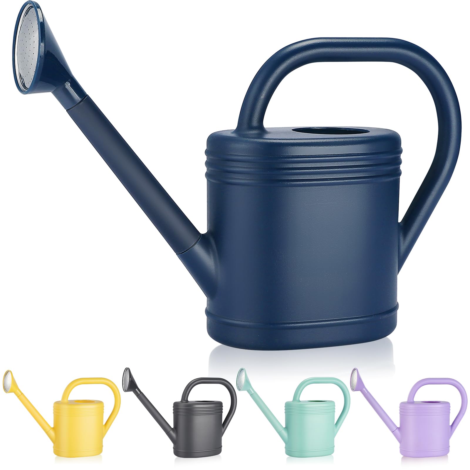 1 Gallon Watering Can for Indoor Plants, Garden Watering Cans for Outdoor Plant House Flower, Modern Plant Watering Can Large Long Spout with Sprinkler Head