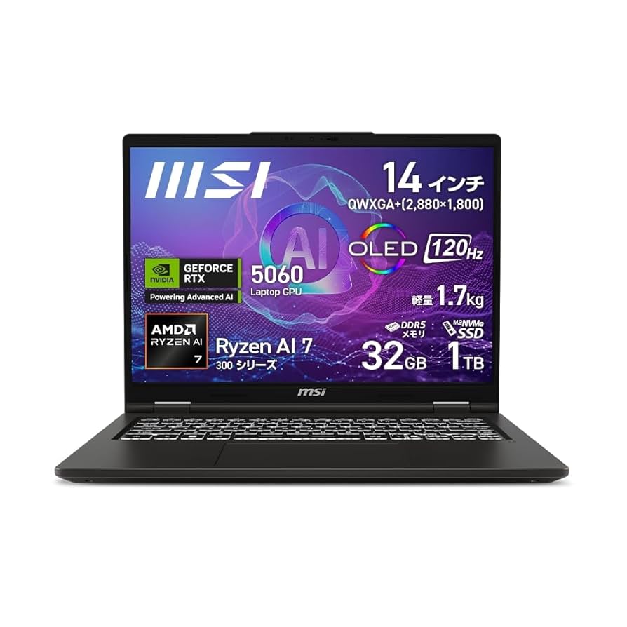 ノートPC ゲーミングモデル+パワーディレクター14 MSI、GeForce RTX 4060の軽量14型ゲーミングノート - PC Watch