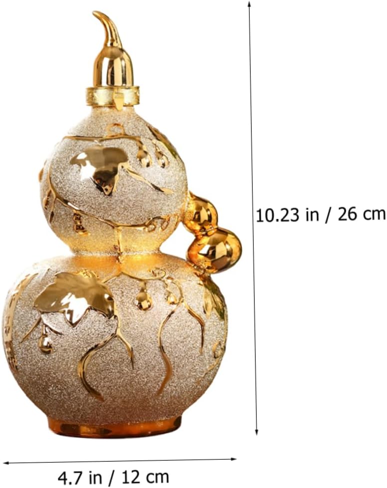 IMIKEYA Gourd Shape Wine Kettle Large Capacity Ceramic Drink Container Home Liquor Holder Lid