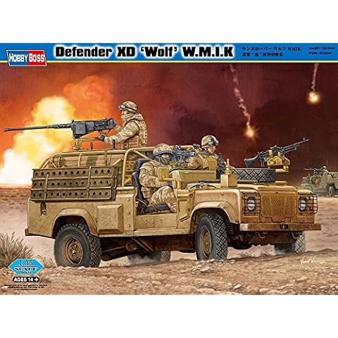 Hobbyboss 1:35 Scale Land Rover Wolf WMIK Model Kit (Grey) Cover