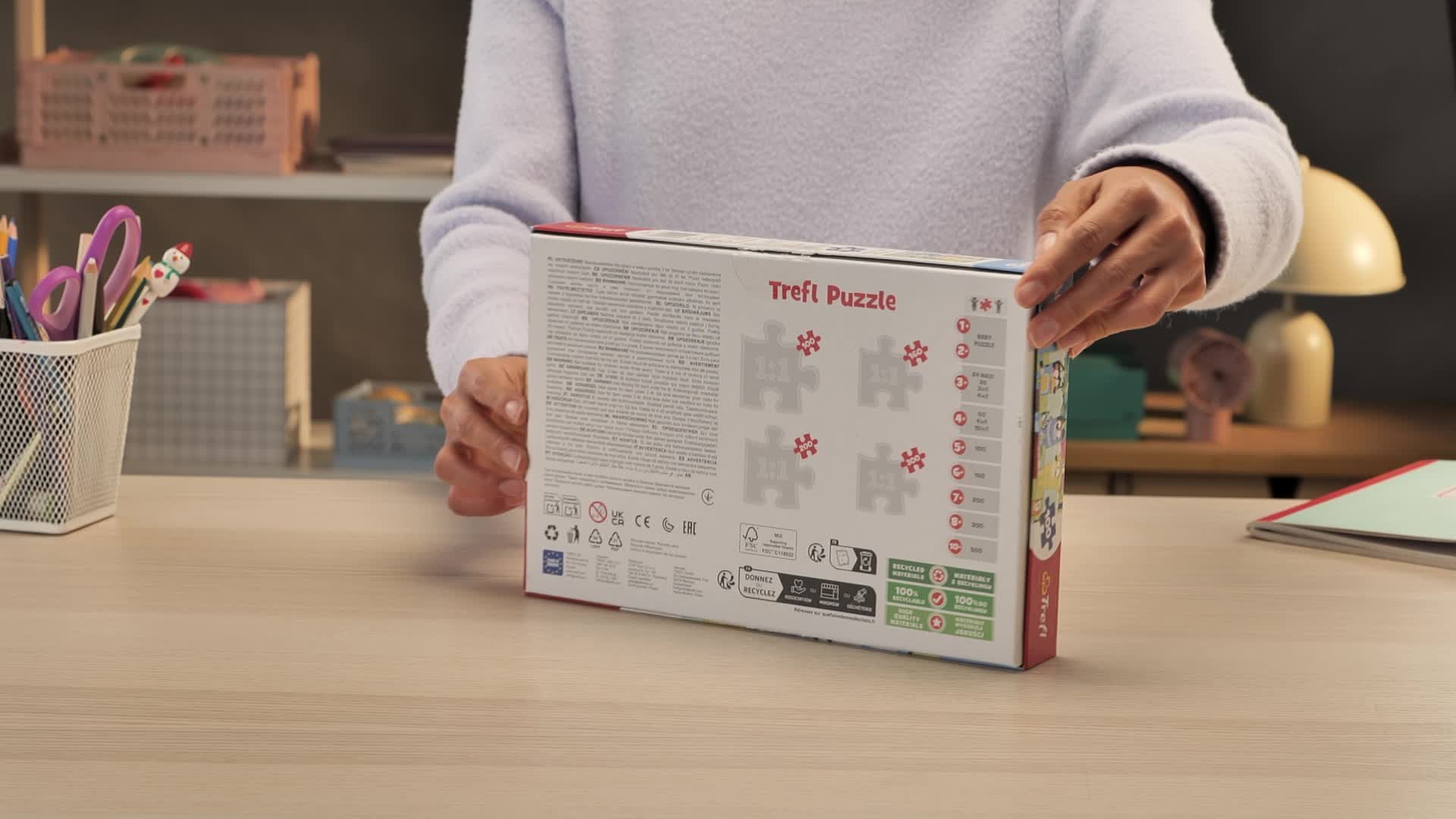 Trefl Bluey Puzzle 60 Teile – Bunt, Kinderleicht, Mit Den TV-Helden, Fördert Konzentration & Macht Spaß Ab 4 Jahren