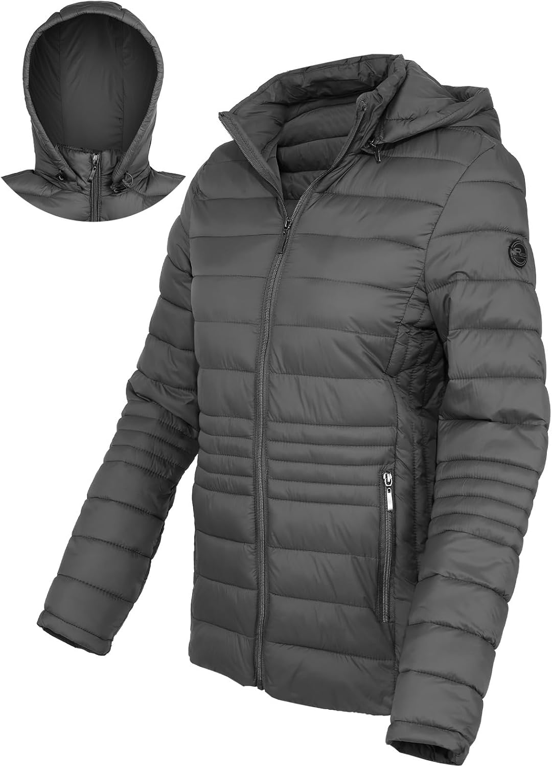 Xmgelp Women's Ultra Light Puffer Jacket Hooded Short Jacket Winter Coats for Women