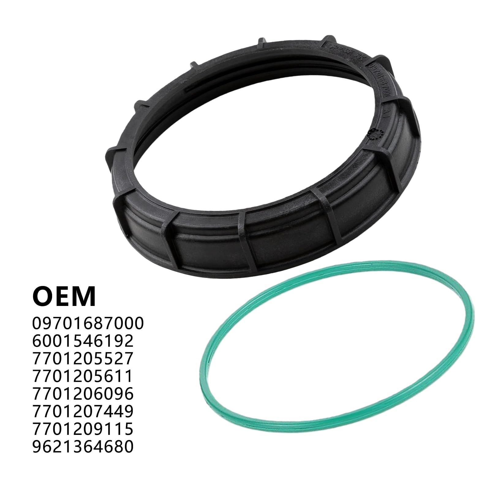 GVSS Guarnizione di tenuta per pompa del carburante per Renault 7701207449 09701687000 9621364680, compatibile con Clio II-III Laguna II-III Megane II-III Kangoo Scenic II-III,Anello di copertura
