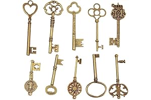 Mixed 10 Skeleton Keys: A Symphony of Vintage Charm