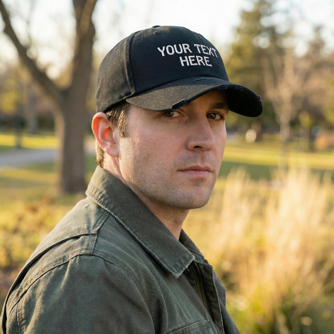 Soft Baseball Cap Custom Hat Personalized Text Cotton Dad Hats for Men & Women