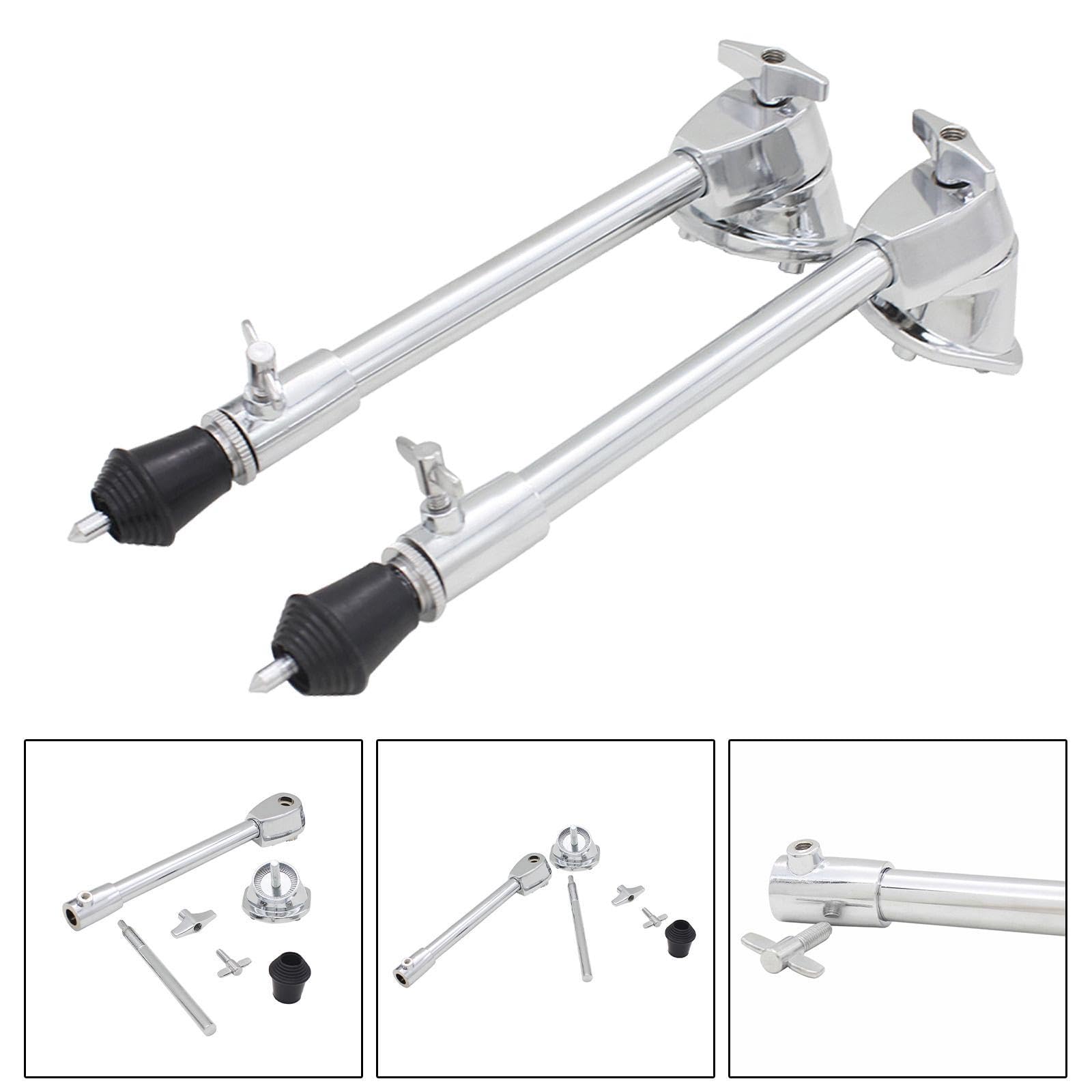 Metall Bass Drum Stützen Verstellbar 27,8 Cm
