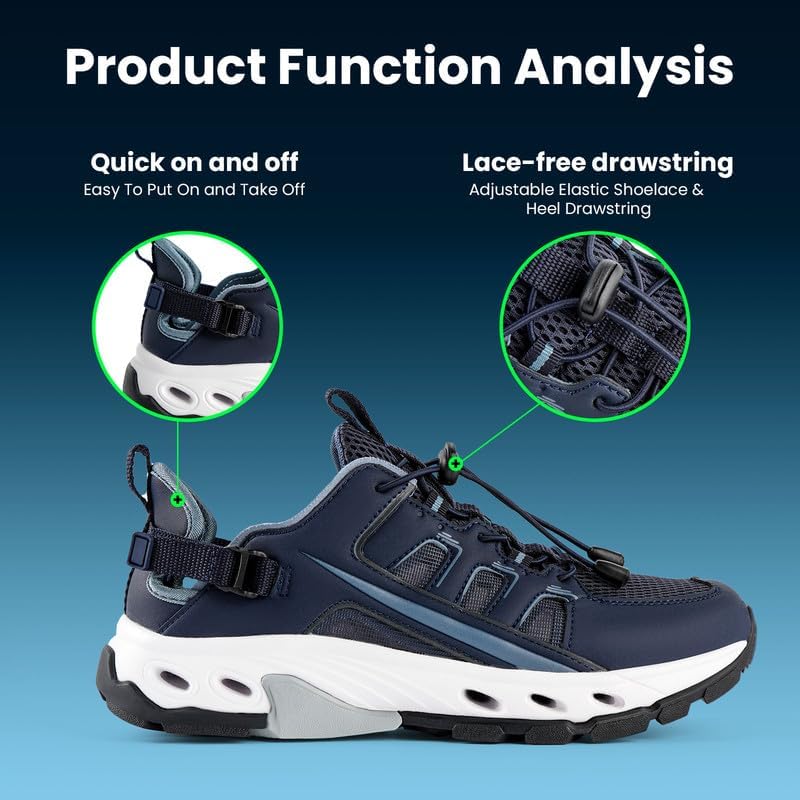 Quick-Dry & Anti-Slip Men's Water Shoes for Outdoor Hiking