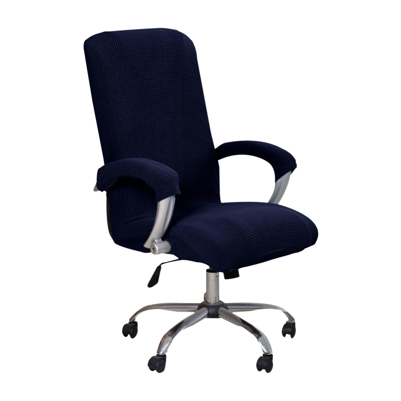 Coprisedia da ufficio con braccioli, protezione elasticizzata per sedia da ufficio, protezione elastica per sedia da computer, design resistente ed elegante