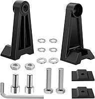 Vista 1 de Nilight 2 soportes de montaje lateral universales ajustables para barra de luz LED, color negro