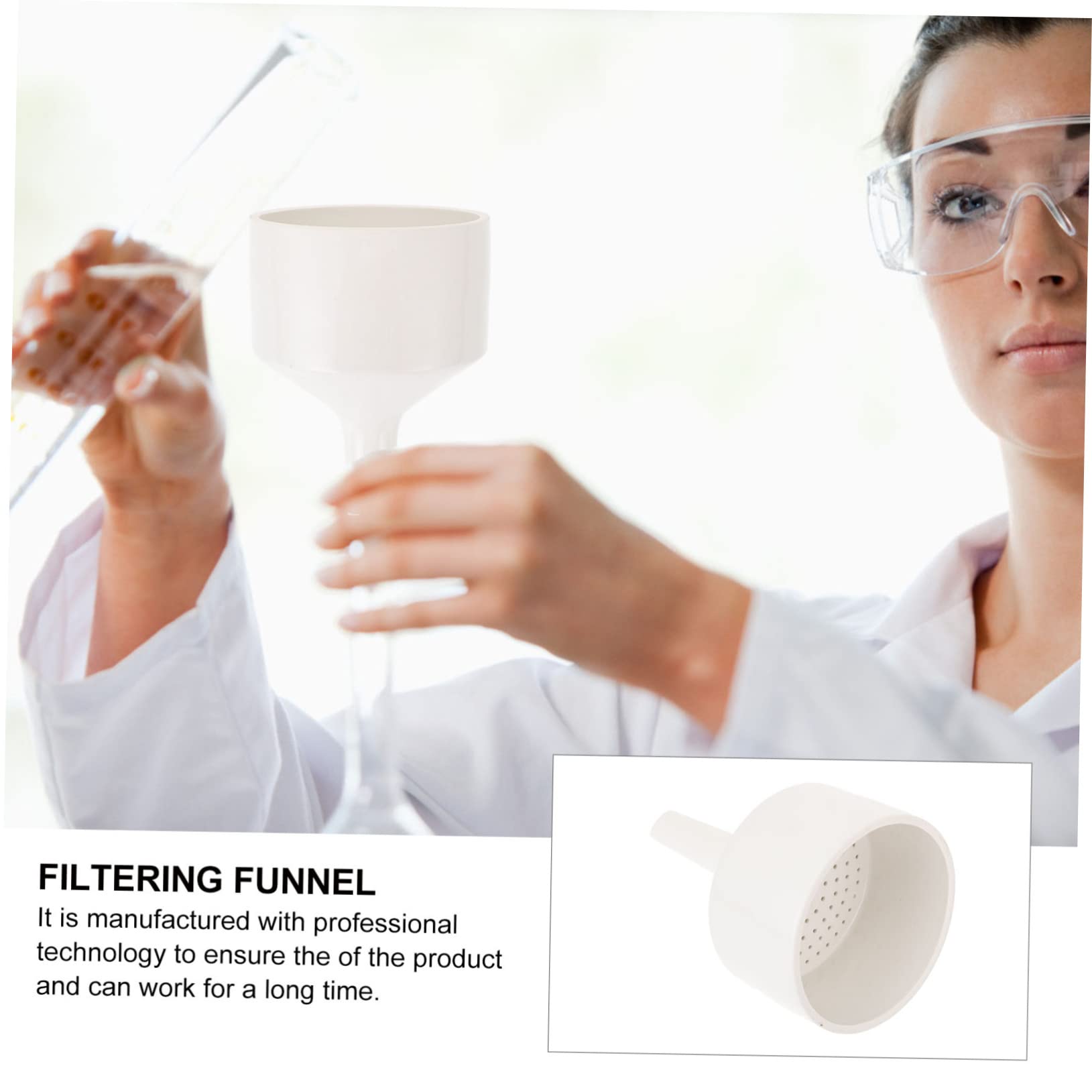 iplusmile Filter Trichter Lebensmittelsieb Filterwerkzeuge Futtertrichter Mit Großer Öffnung Keramik ware Keramik Filter Buchner für or 1Pc Filtertrichter Flüssigkeitstrichter