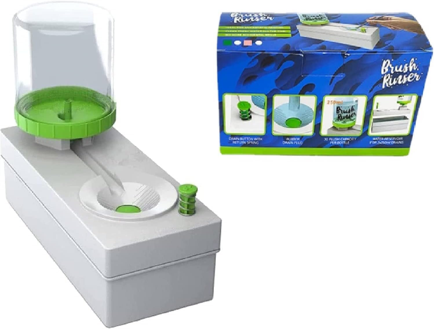 ZOYWEEZOY Paint Brush Cleaner, Paint Brush Rinser, Running