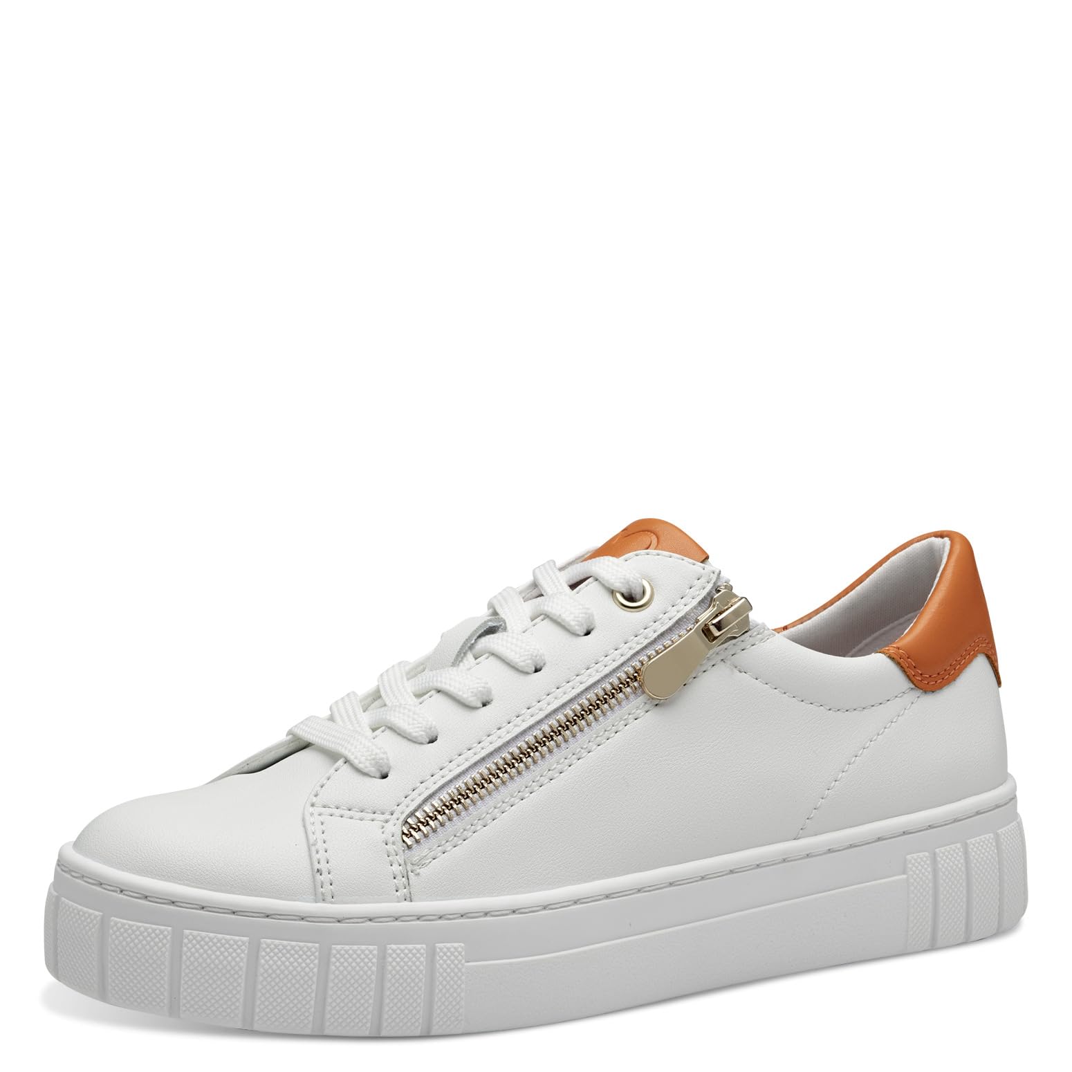 MARCO TOZZI Women's 2-23764-41 Sneaker, White Comb, 4