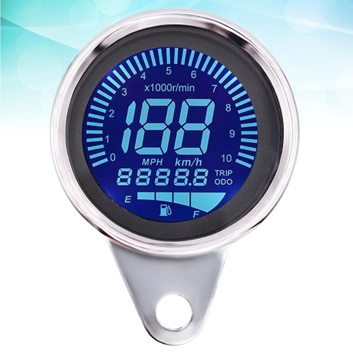 Retro Mini Motorcycle LCD Tachometer Odometer Gauge Digital Speedometer Instrument for Motorbike