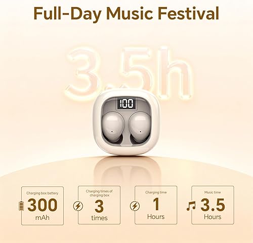 Miniatura 6 de Los mini auriculares invisibles más pequeños inalámbricos Bluetooth, de perfil bajo, micro pequeños, discretos, ocultos para el trabajo, auriculares