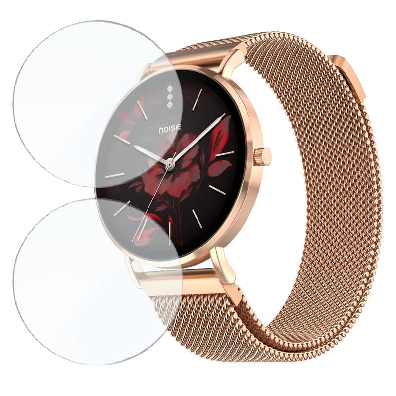 Image of 2-Pack Screen Protector for Noise Diva 2 1.2 inch Smartwatch - Flexible TPU Screen Guard, HD Clear, Anti Scratch, Bubble Free, Full Coverage Film - Not Tempered Glass