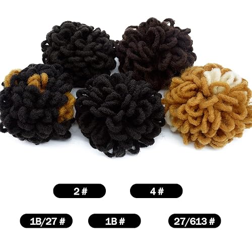 Miniatura 7 de Extensiones de cabello sintético con clip para mujeres negras con cordón para cola de caballo (2#)