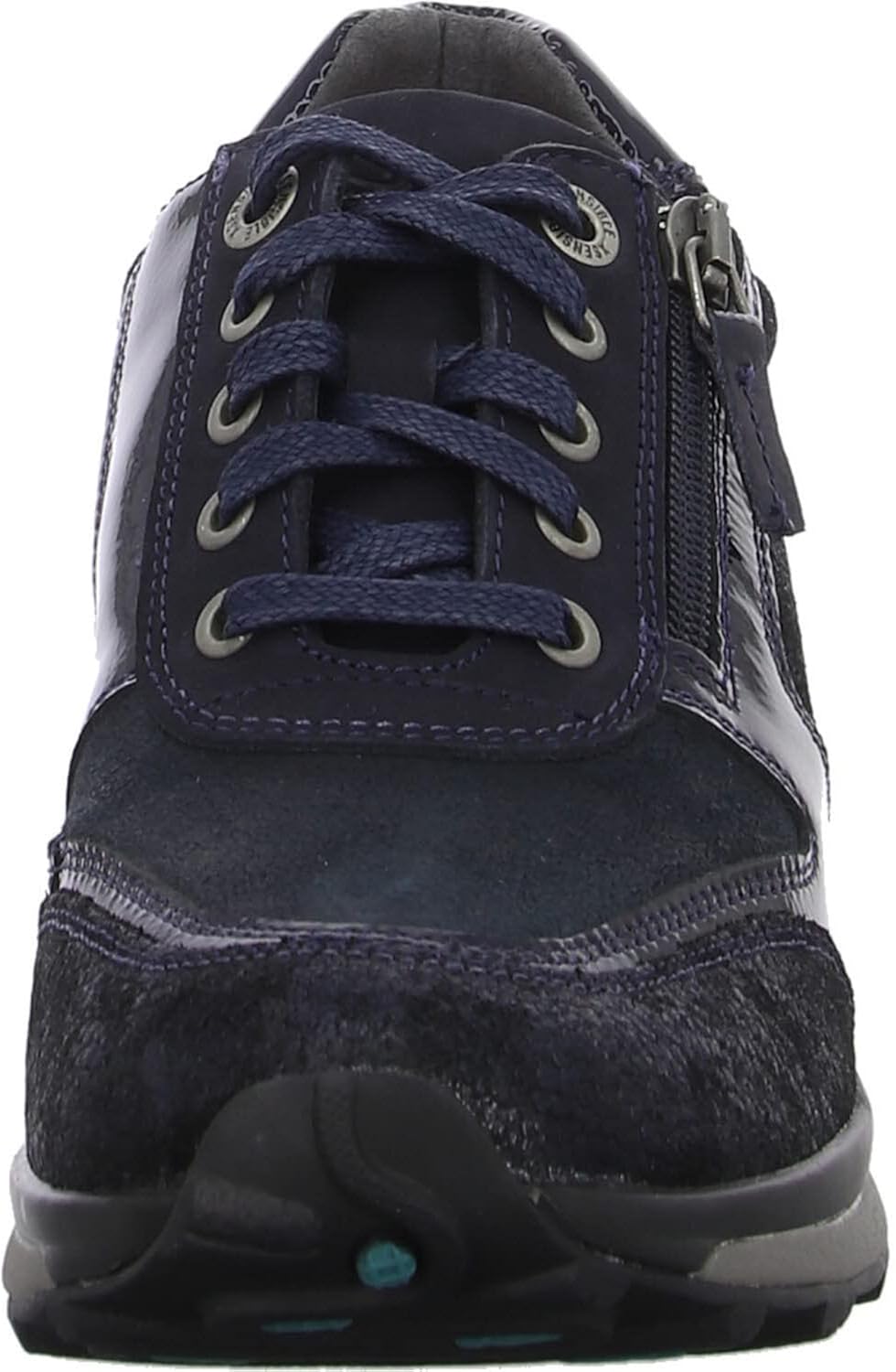 XSENSIBLE Wembley Dark Blue Metallic (Blue) Sporty LaceUp Shoes