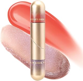 MIELIKKI Brillo labial 2 en 1 de doble punta,...