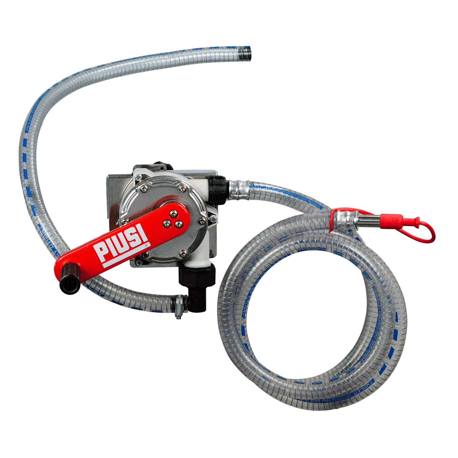 PIUSI Bomba de Mano para Transferencia de AdBlue/Urea/DEF, Agua y Anticongelante con Soporte para Tanque IBC, Capacidad 38 litros por 100 giros | Bomba de Mano Piusi IBC F00332B0A | Producto técnico para repostar y trasvase de solución AdBlue