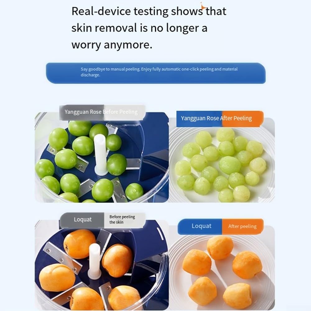 Machine électrique 3 en 1 pour éplucher les raisins et l'ail, éplucheur électrique rechargeable par USB, outil multifonctionnel pour éplucher les fruits, les tomates et les légumes, pour la maison, la