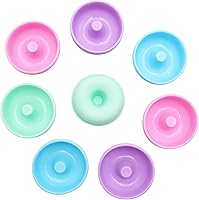 Vista 25 de To encounter Paquete de 24 mini tazas de silicona para hornear, moldes de silicona de calabaza para gelatina, molde de postre antiadherente, moldes