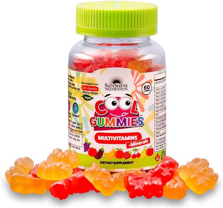 Multivitamins + Minerals Cool 60 Gummies For Kids | Vegan | 100% Natural Flavor