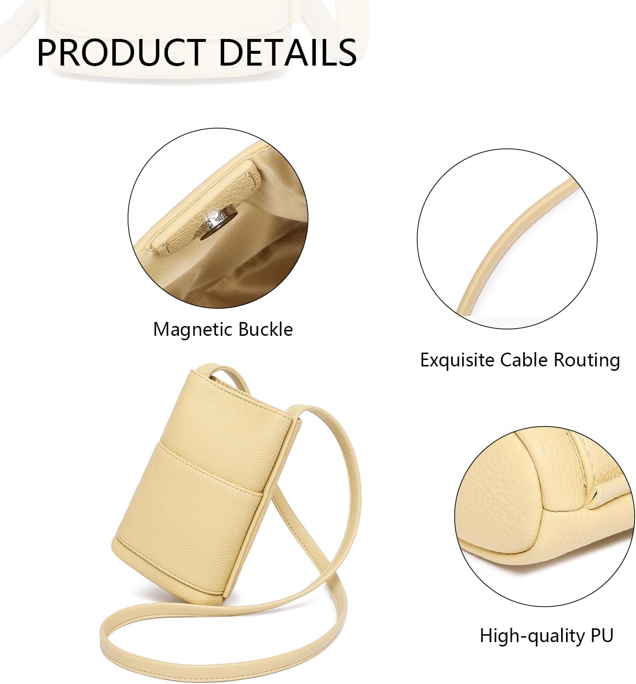 Crossbody Bag Small Crossbody Purse for Women Trendy Adjustable shoulder straps - Image 5