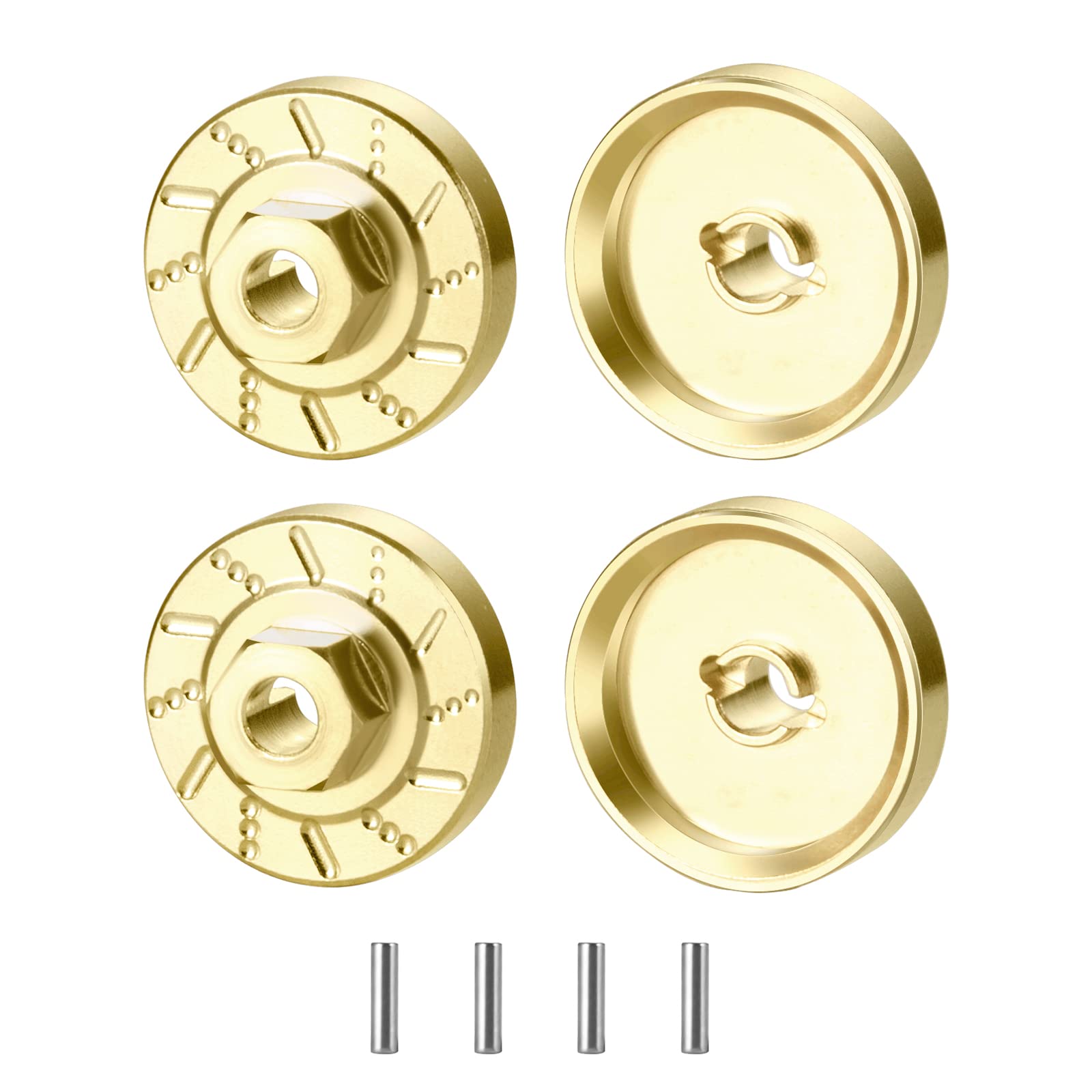 SWX RC Brass Wheel Weights Hex Adapter Weights Balance for TRX4M 1/18th RC Crawler Car Upgrades