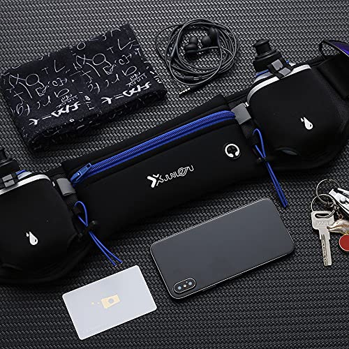 Tomshin Bolsa de cintura Cinto de corrida com garrafas de água Bolsa de telefone à prova d'água par