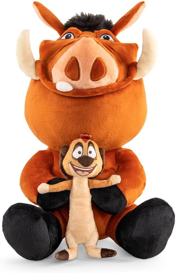 Disney The Lion King Timon Pumba – Peluche HugMe de 16 pulgadas