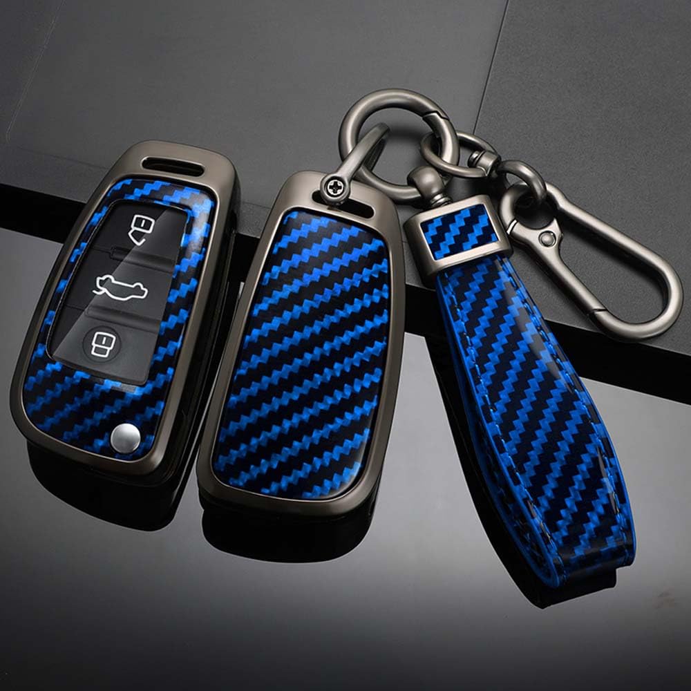 HIBEYO Custodia per Chiave Auto Adatta per Audi A1 A3 A4 A6 Q3