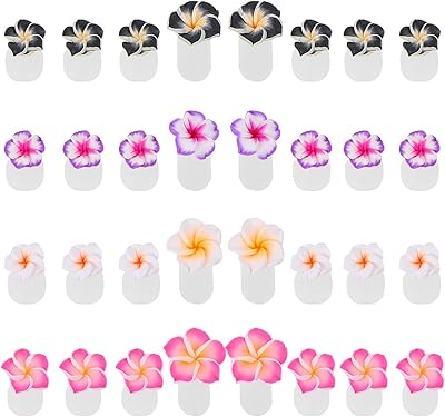 IMIKEYA 32 separadores de dedos de silicona: Nail Art Flower Nail Spacer Toe Separadores de uñas para uñas, separadores de dedos d