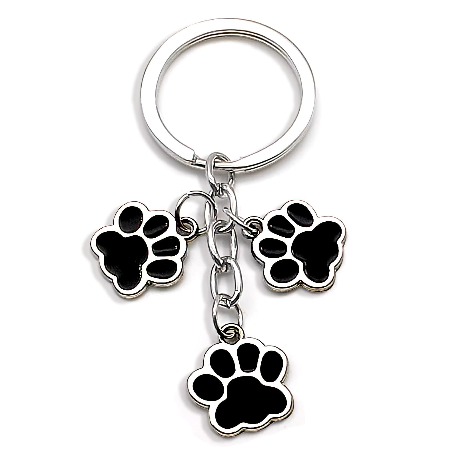 Zynara Schlüsselanhänger Hundepfoten, Geschenk für Hundeliebhaber, Haustier Andenken,Schlüsselanhänger Haustier, Anhänger Hundeanhänger, Geschenk für Mädchen, Geburtstag, Weihnachten, Muttertag
