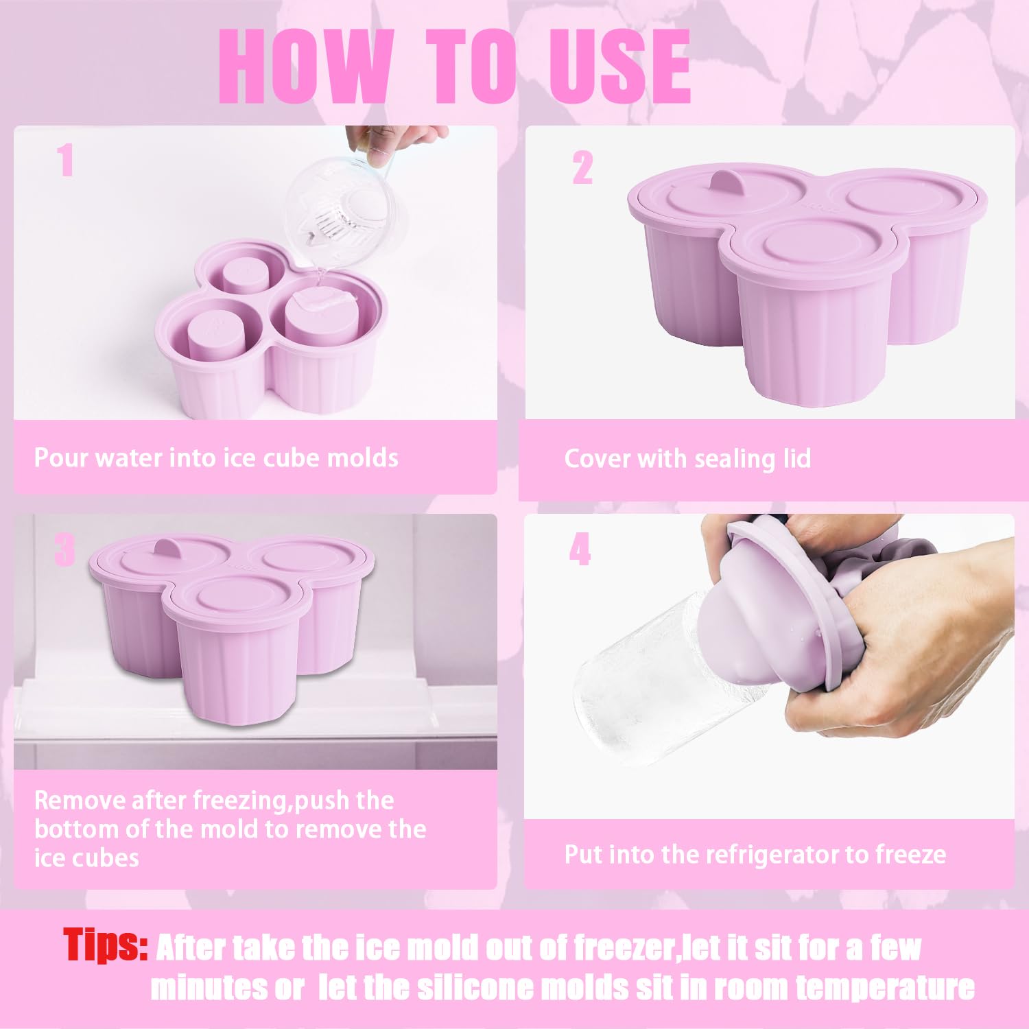 Stampo Per Cubetti Di Ghiaccio In Silicone Con Coperchio, 3 Misure Cilindriche, Per Bicchieri Da 680 A 1134 G, Per Whisky, Cocktail E Bevande, Verde